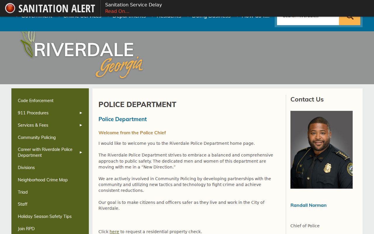 Riverdale warrant search police contact in Clayton County